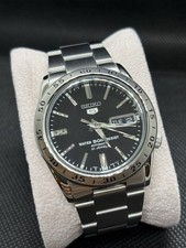 SEIKO Serie 5 SNKE01K1 Automatico Quadrante Nero SET COMPLETO OTTIME CONDIZIONI