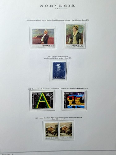 Norway stamps 1982 - norway,