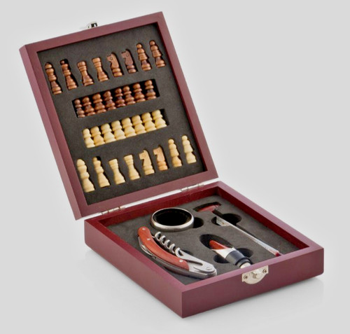 Chess wine set innovagoods - chess,