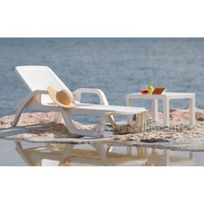 lettino prendisole effetto poly rattan letto da piscina giardino esterno sdraio