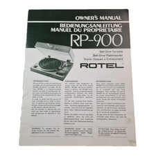 Rotel 900 belt drive - rotel, rp-900