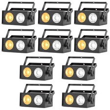 10x COB LED 2in1 par DMX
