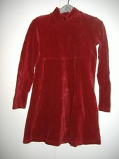 ABITO BAMBINA BIMBA SISLEY VELLUTO ROSSO TAGLIA M Leggi le misure