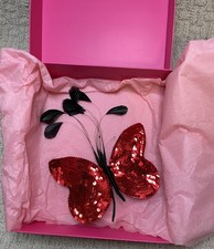Spilla farfalla paillettes