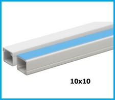Canalina passacavi 10x10 2m mini canala impianti elettrici con coperchio adesiva
