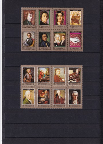 Francobolli diversi chopin - 16,