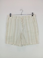 ZARA Shorts Donna Beige Righe