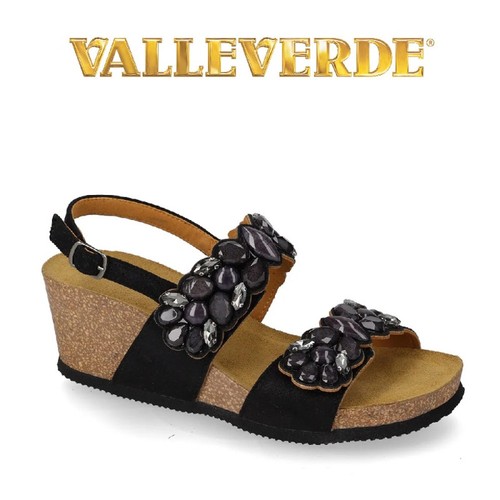 Valleverde sandalo donna zeppa - valleverde,