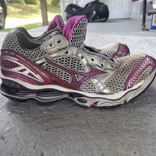 MIZUNO WAVE CREATION 12 MAGENTA rosa viola ARGENTO DONNA spettacoli taglia 11
