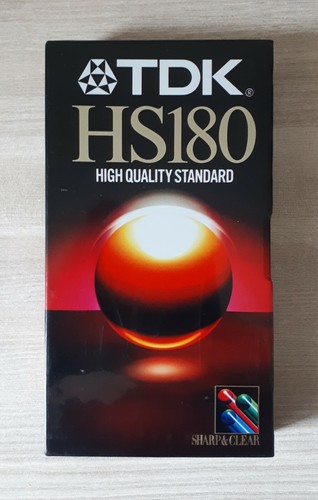 Videocassetta vhs tdk 180 - tdk, hs