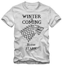 T-shirt /Maglietta Game Of Thrones Trono Di Spade House Stark Serie TV