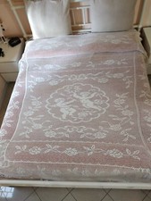 Coperta lavorata filet tutta - a,