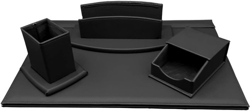 Set scrivania ecopelle con - set,