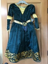 Costume Merida Disney Store nuovo con etichetta bambina travestimento 4,5/6,7/8,9/10 coraggioso