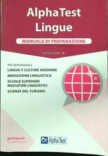 LINGUE. MANUALE DI PREPARAZIONE AA.VV. ALPHA TEST 2019  BROSSURA