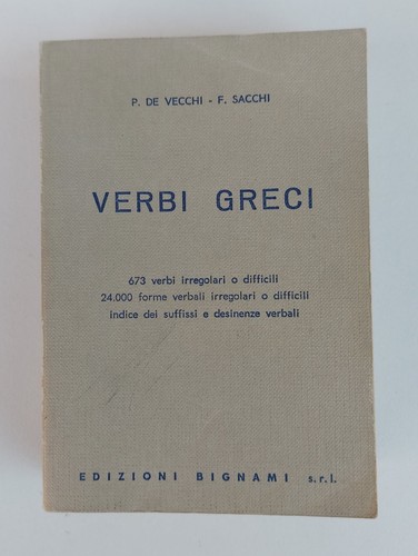 Edizioni bignami verbi - edizioni, –