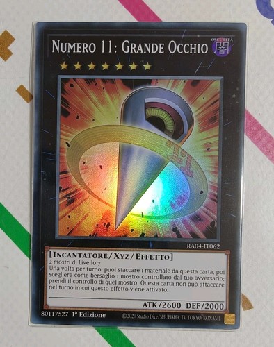 Numero grande occhio - 11:, •