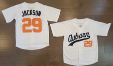 Maglia da baseball Bo Jackson #29 Auburn Tigers cucita bianca retro retro