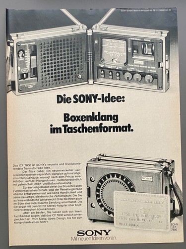 Radio transistor sony - sony, icf