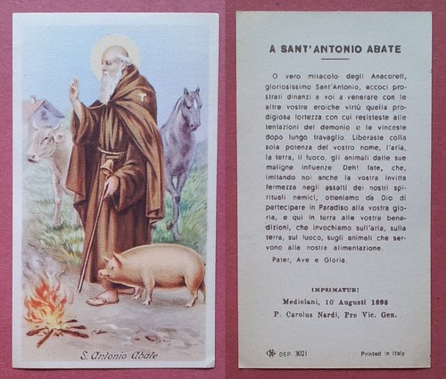Santino holy card 1898 - santino,