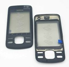 Originale Nokia 6600 6600i Slide A - cover frontale guscio superiore vetro nero NUOVO
