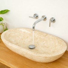 Lavabo 70 cm marmo MARA ovale