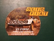 Adesivo Pubblicitario Vintage VS Corse Rally Lancia Delta Olio FIAT 