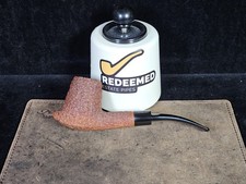 James Upshall tazza e piattino rustico (forma charatan) pipa tabacco inglese