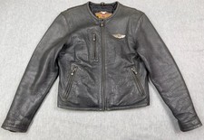 Giacca pelle Harley Davidson 100° anniversario donna grande nera toppa moto