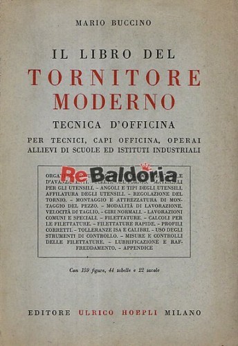 Libro del tornitore moderno - il,