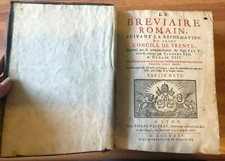 Antico Libro - Breviario romano / 1735 /Partie d' eté - libro religioso