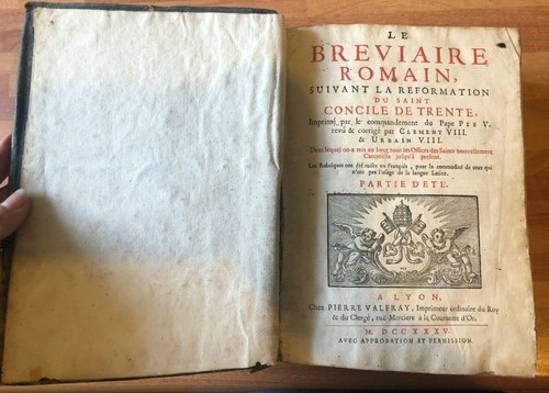 Antico libro breviario - libro,