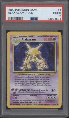 Alakazam pokemon set base holo - pokemon,