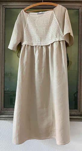 Abito lino zara - zara, beige