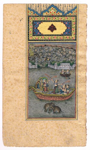 Miniatura dipinto mughal - dipinto,