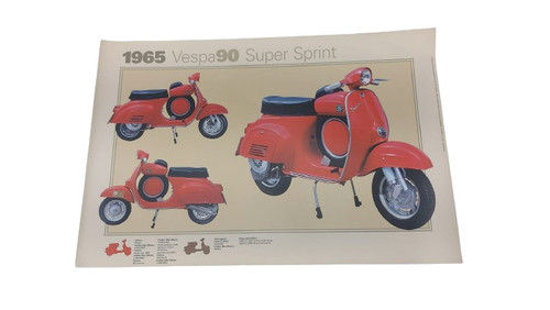 Poster plastificato vespa - poster,