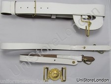 Belt Sword Belt White Leather