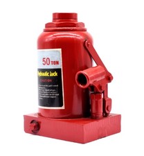Cric idraulico manuale 50 tonnellate, design basso profilo costruzione acciaio legato