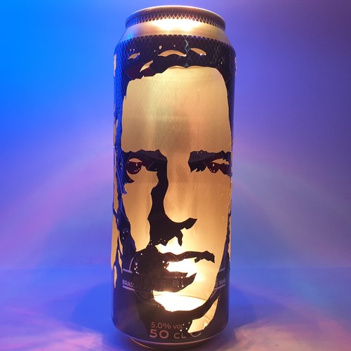 Suggs beer can lantern - beer,
