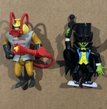 LITTLE DRACULA Vampire E Garlic Man 1991 BANDAI  cm 11 Action Figure Originali