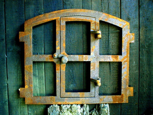 Finestra ferro con porta - finestra,