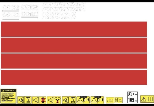 Decalcomanie dynapac cc102 - decalcomanie,