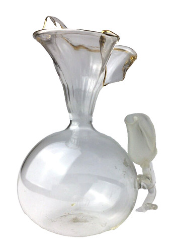 Vaso vetro soffiato - vetro, brillante