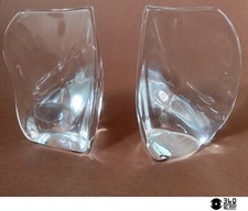 Daum coppia di fermalibri in cristallo Francia 1970