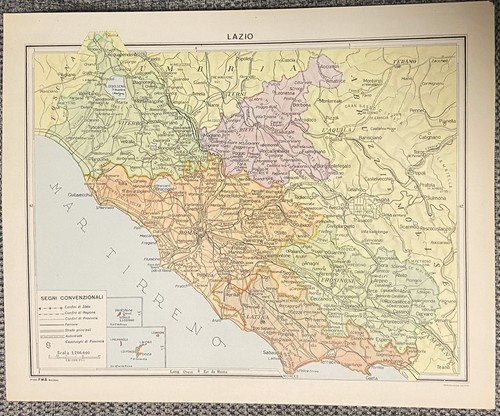 Lazio cartina geografica - ,