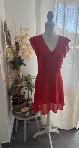 Robe rouge midi - robe,