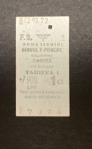 Biglietto ticket treno - biglietto,