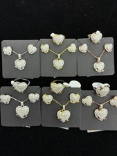 Set gioielli a forma di cuore