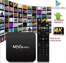 Android Smart TV Box WiFi 5G Mxq Pro 8K Quad Core Full HD Internet tv 8+128GB