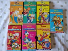 VHS Disney Video Family Corriere della Sera - 7 Cassette Cartoni Animati